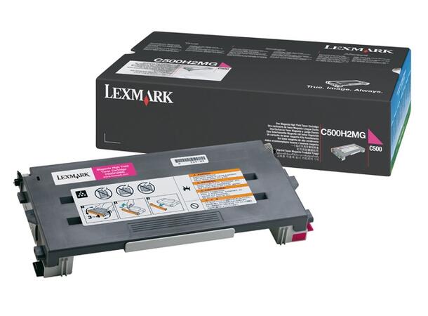 Toner Lexmark C500H2Mg rød 